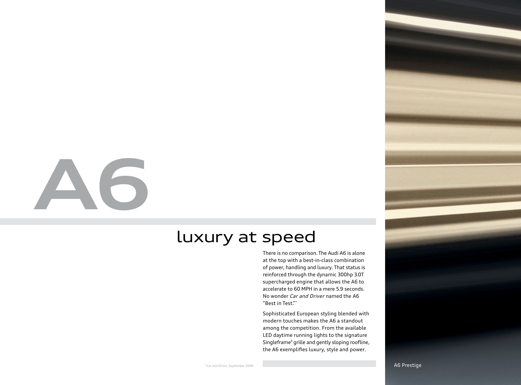 2011 Audi A6 Brochure Page 45